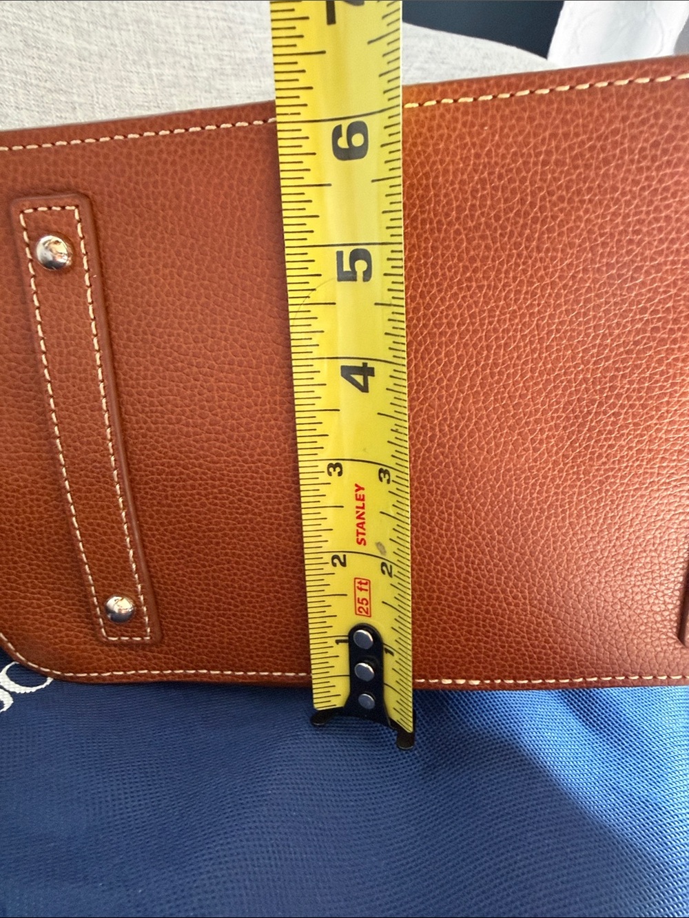 Dooney & Bourke Caramel Brown Pebbled Leather Shoulder Bucket Bag - Picture 14 of 16